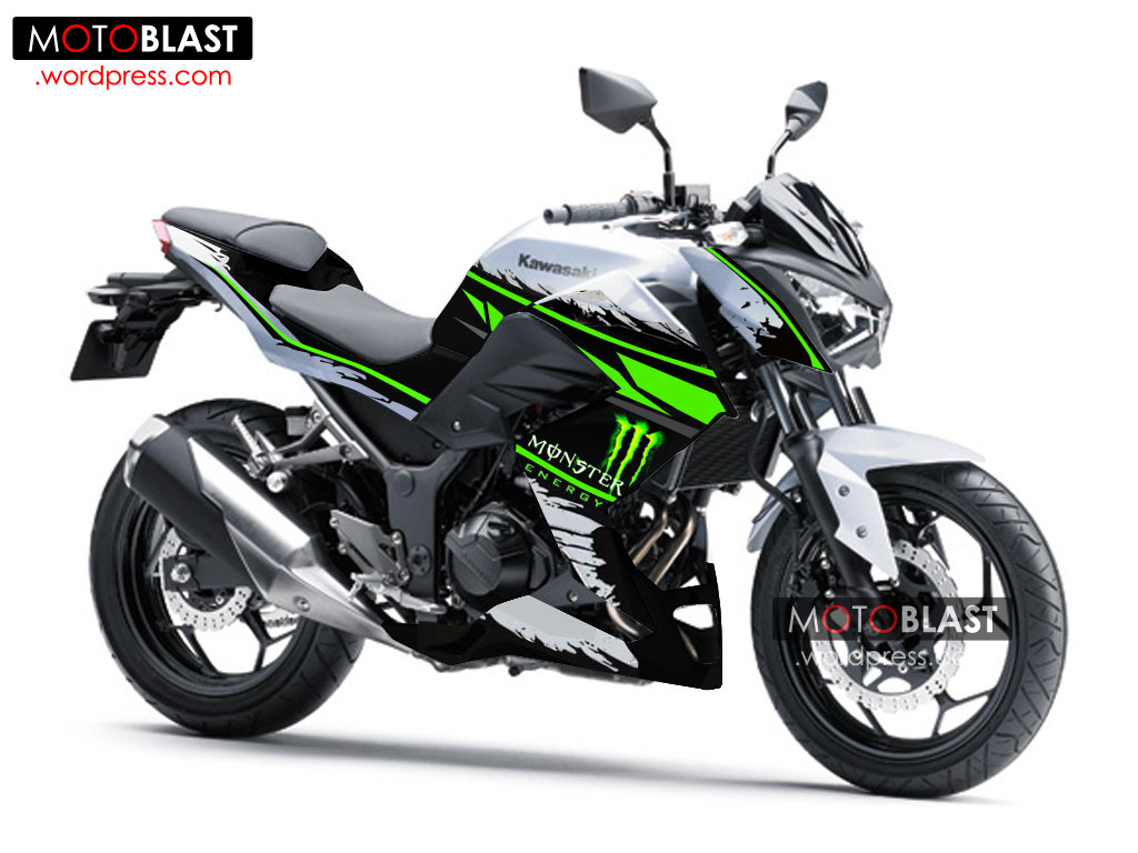 Kawasaki Z250 Special Edition New Striping Monster Energy