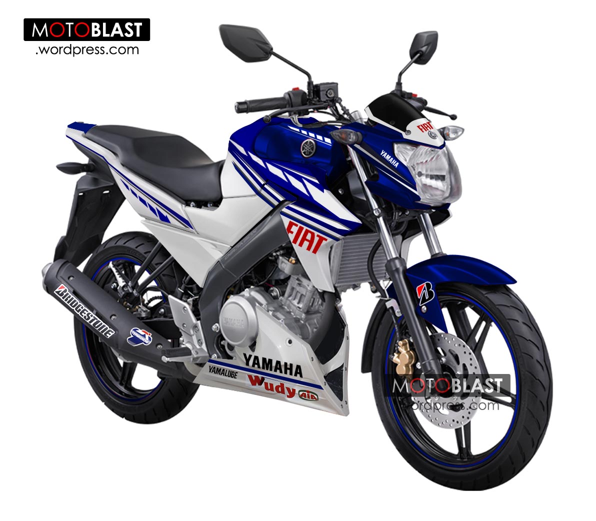 Modifikasi Striping New Vixion 2013 Terbaru Style FIAT Yamaha