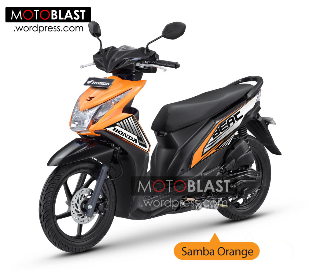 Modif Striping Honda Beat FI Orange MOTOBLAST