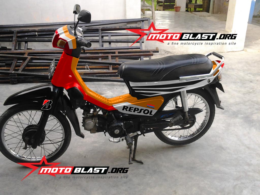 Motoblast Modif Striping Honda Astrea Grand Repsol Edition