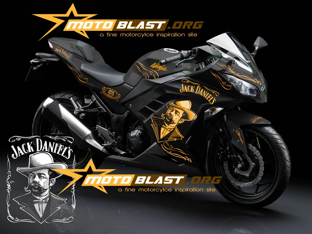 Kawasaki Ninja 250R FI Black Jack Daniels MOTOBLAST
