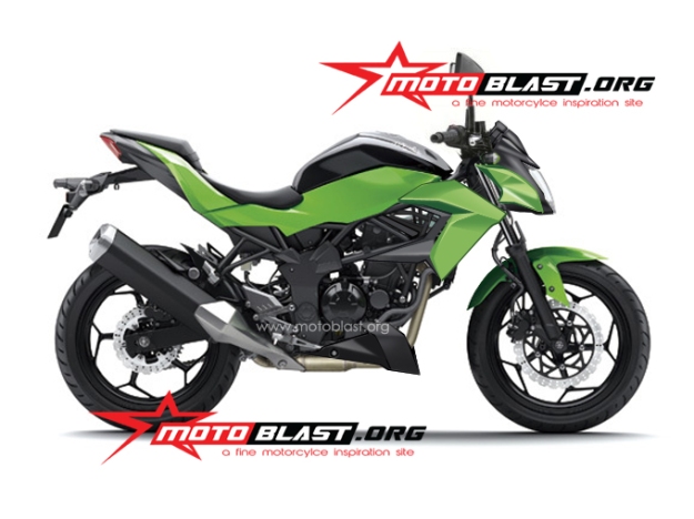 new rendering ninja 250 RR mono nakedbike 2014