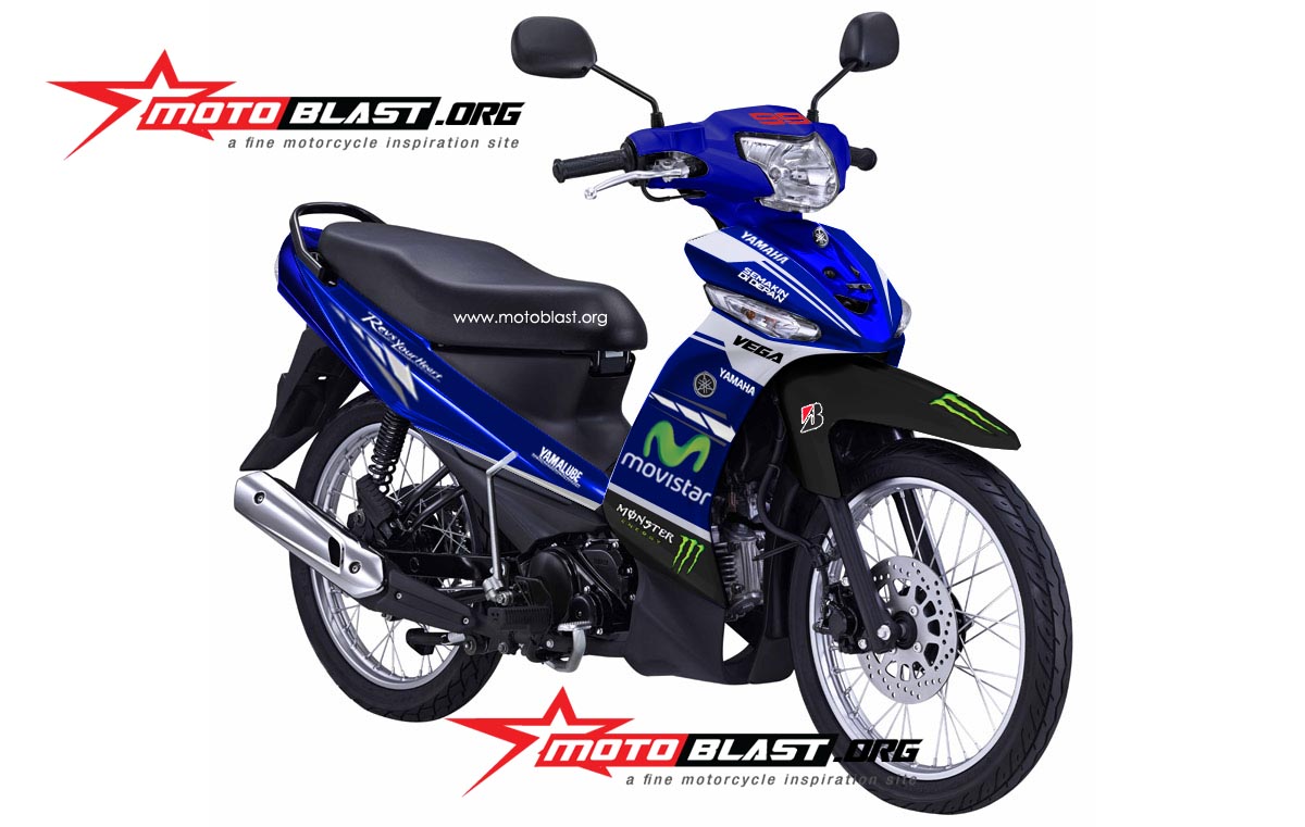 Modif Decal Design Yamaha New Vega R Movistar Yamaha Motogp 2014