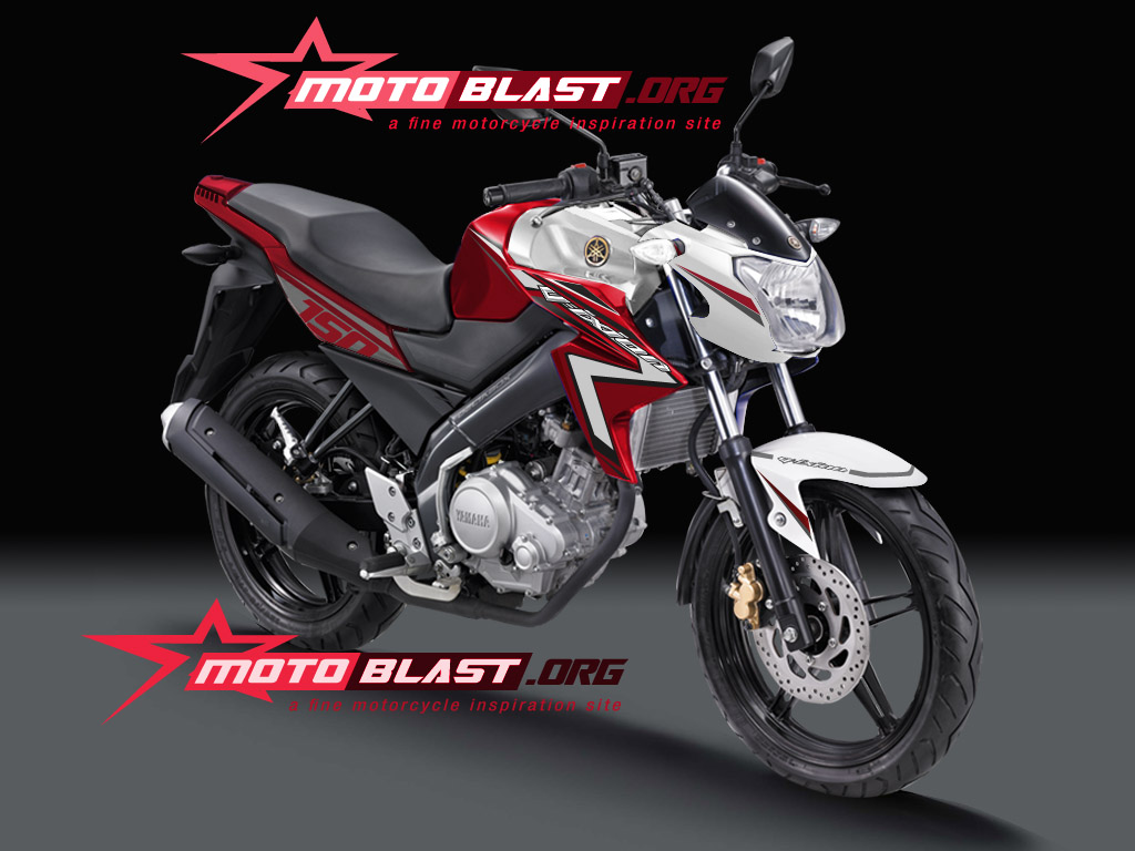 Motoblast Modif Striping Yamaha New Vixion Red White 2014