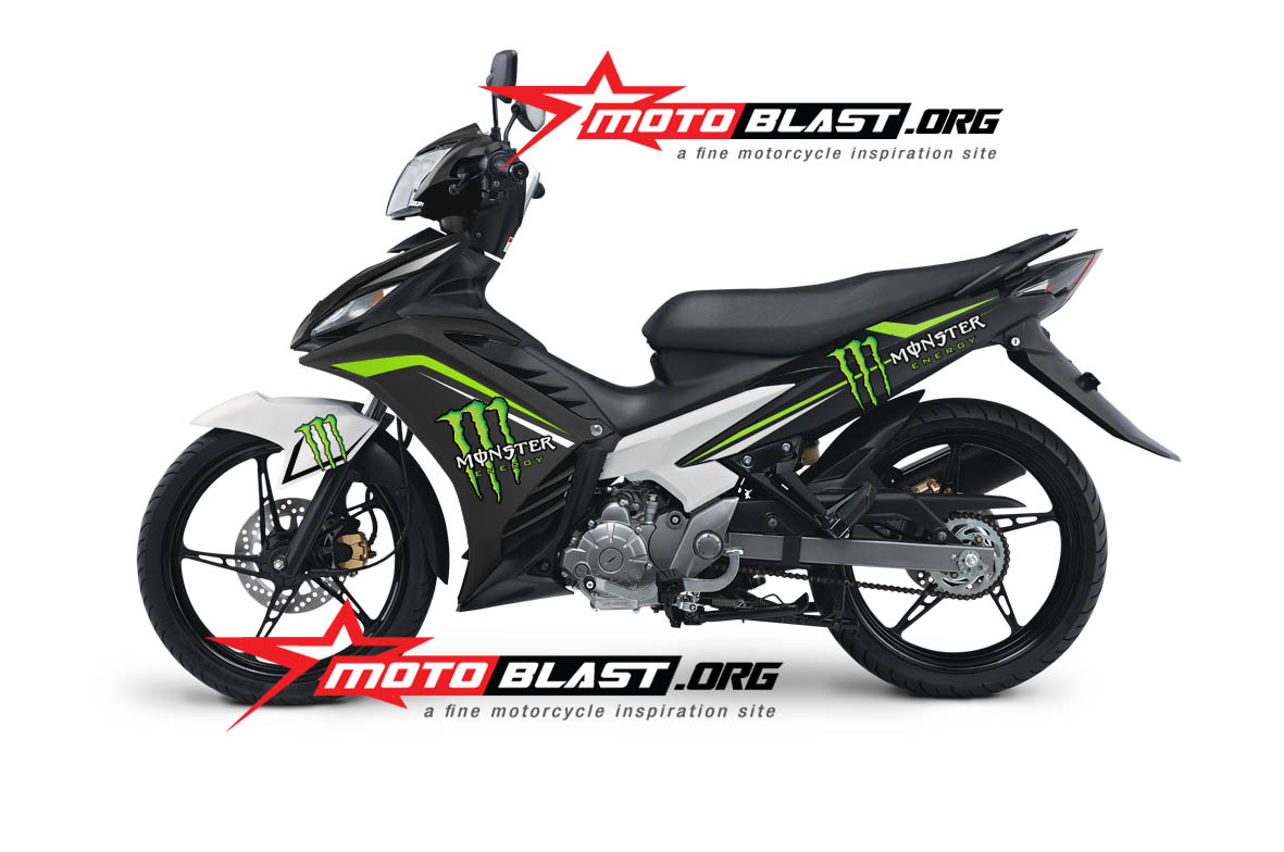 Modif Striping Yamaha New Jupiter Mx Black New Monster Energy