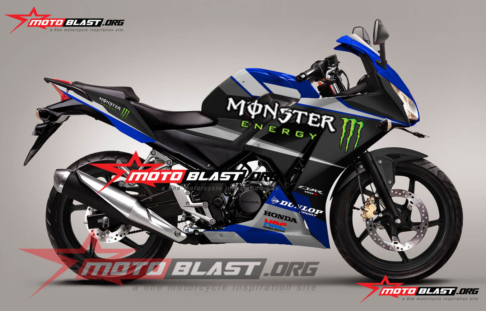 Motoblast Modif Striping Honda Cbr150R Lokal K45 Monster