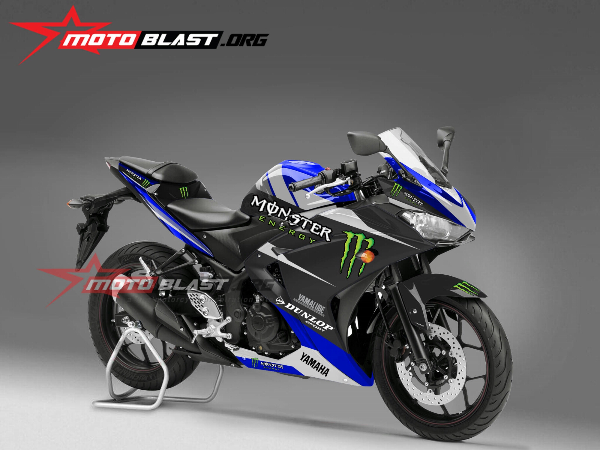 HOTmodif Striping Yamaha R25 Ala R1M Monster Energyjuosss