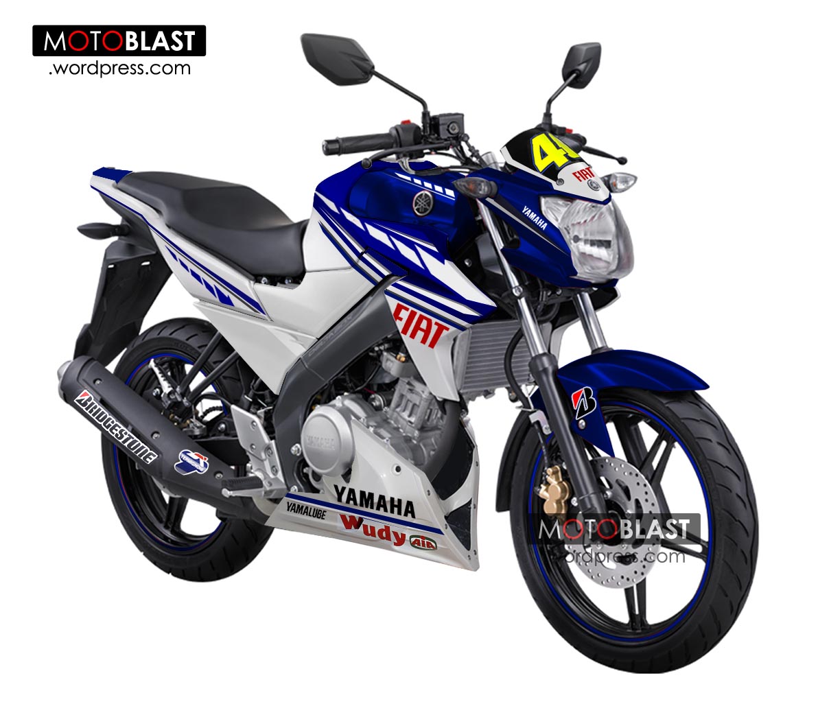 Modifikasi Striping New Vixion 2013 Terbaru Style FIAT Yamaha