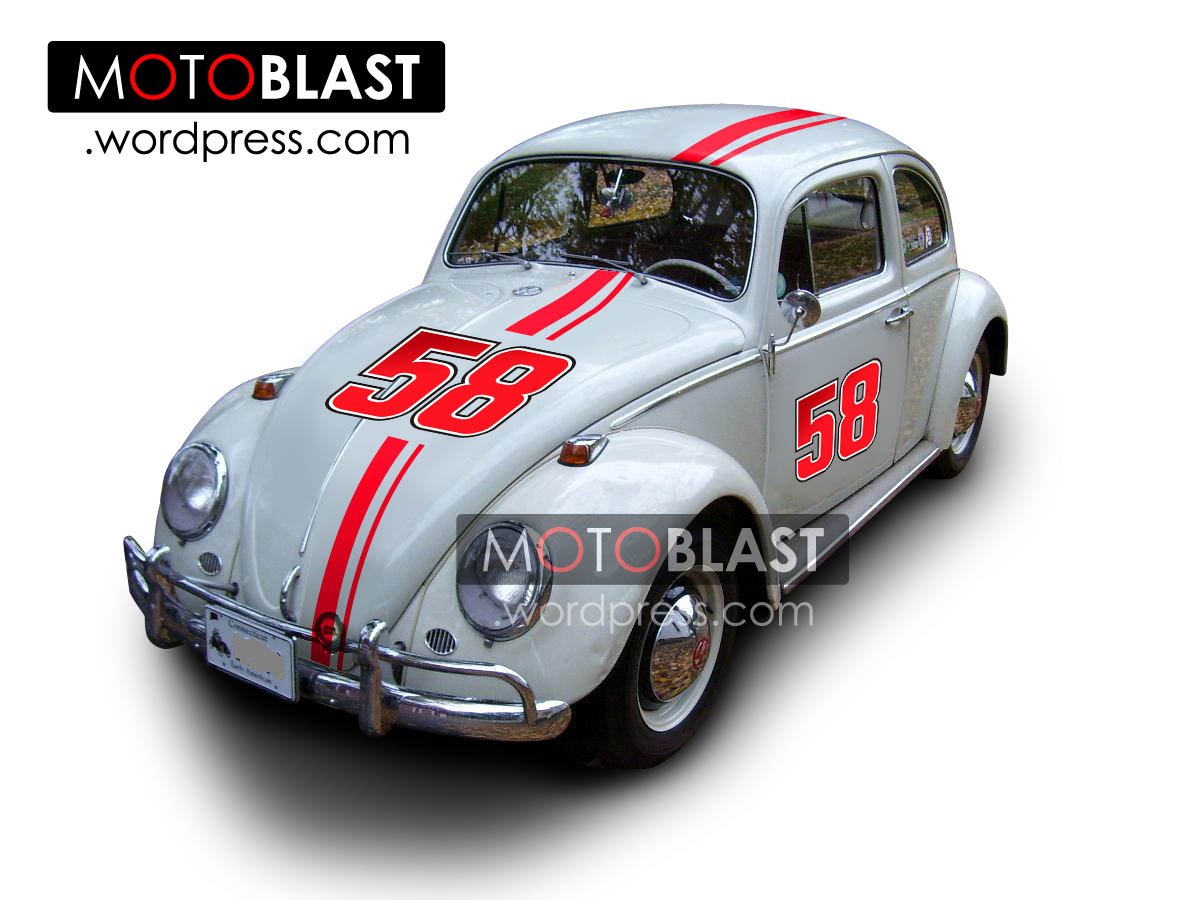 Modif Striping Mobil VW Beetle Ala Super Sic 58 MOTOBLAST