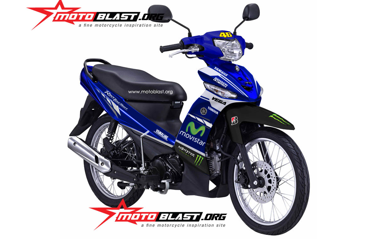 Modif Decal Design Yamaha New Vega R Movistar Yamaha Motogp 2014