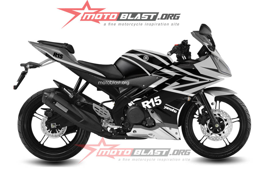 Modif Striping Yamaha R15 - Black 2014 terbaru! | MOTOBLAST
