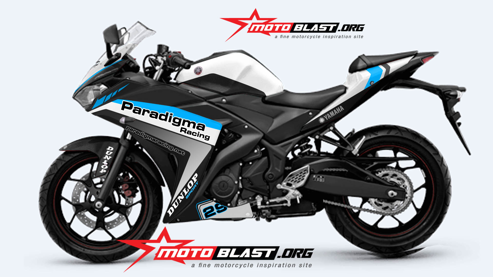 Modif Striping Yamaha R25 Black Paradigma Racing MOTOBLAST