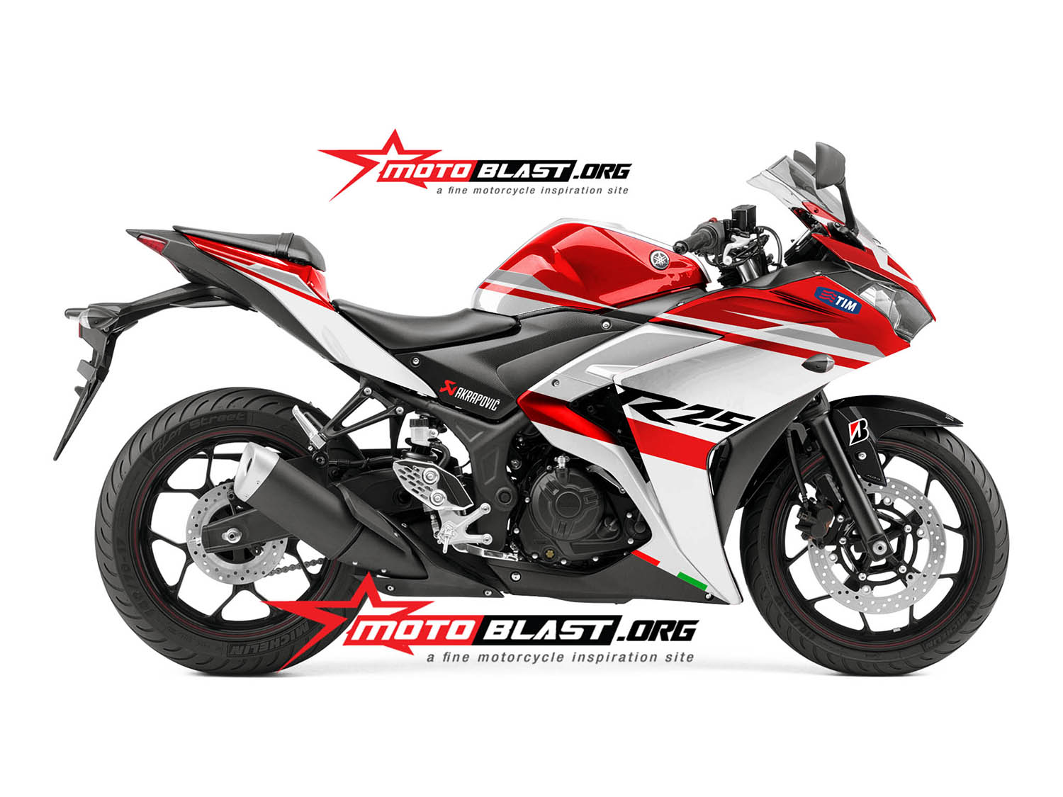 Modif Striping Yamaha R25 R3 Merah Ducati Motogp Cal