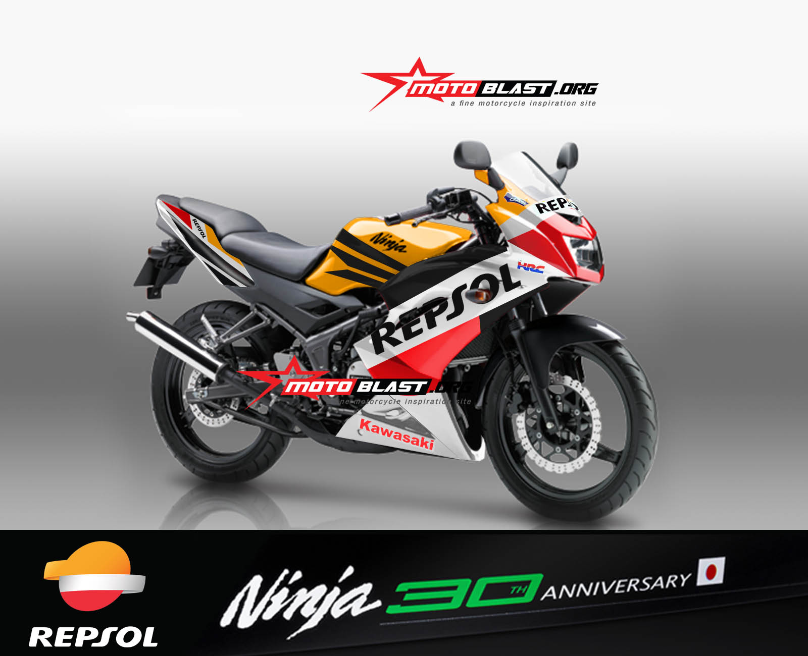 Modif Striping Kawasaki Ninja 150Rr 2014 Repsol Motogpnyeleneh