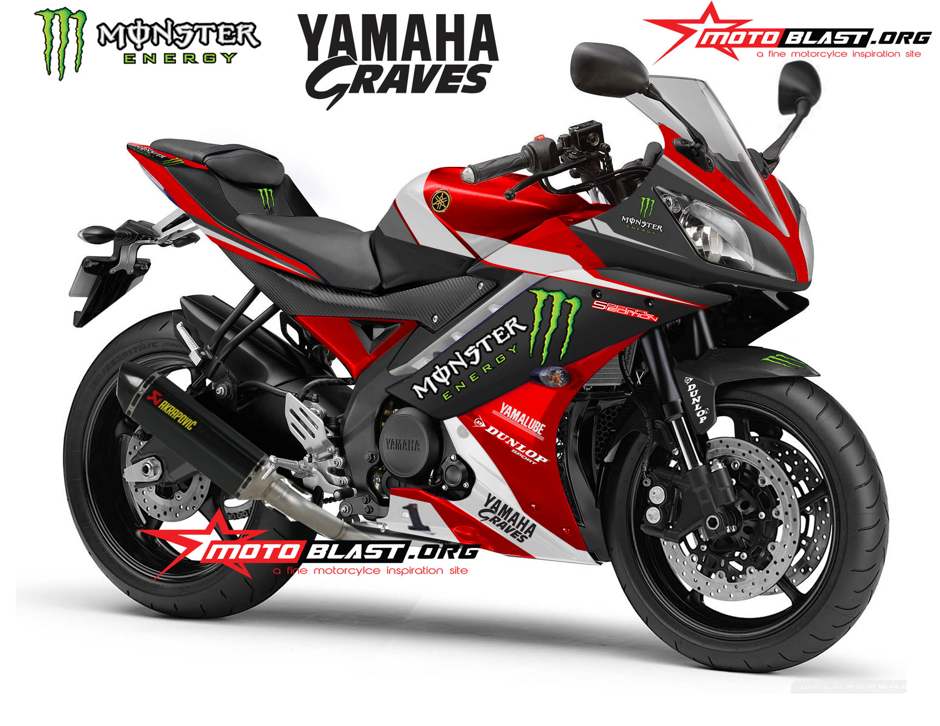Gambar Modifikasi Motor Yamaha R15 Striping Sticker Keren Pangeran