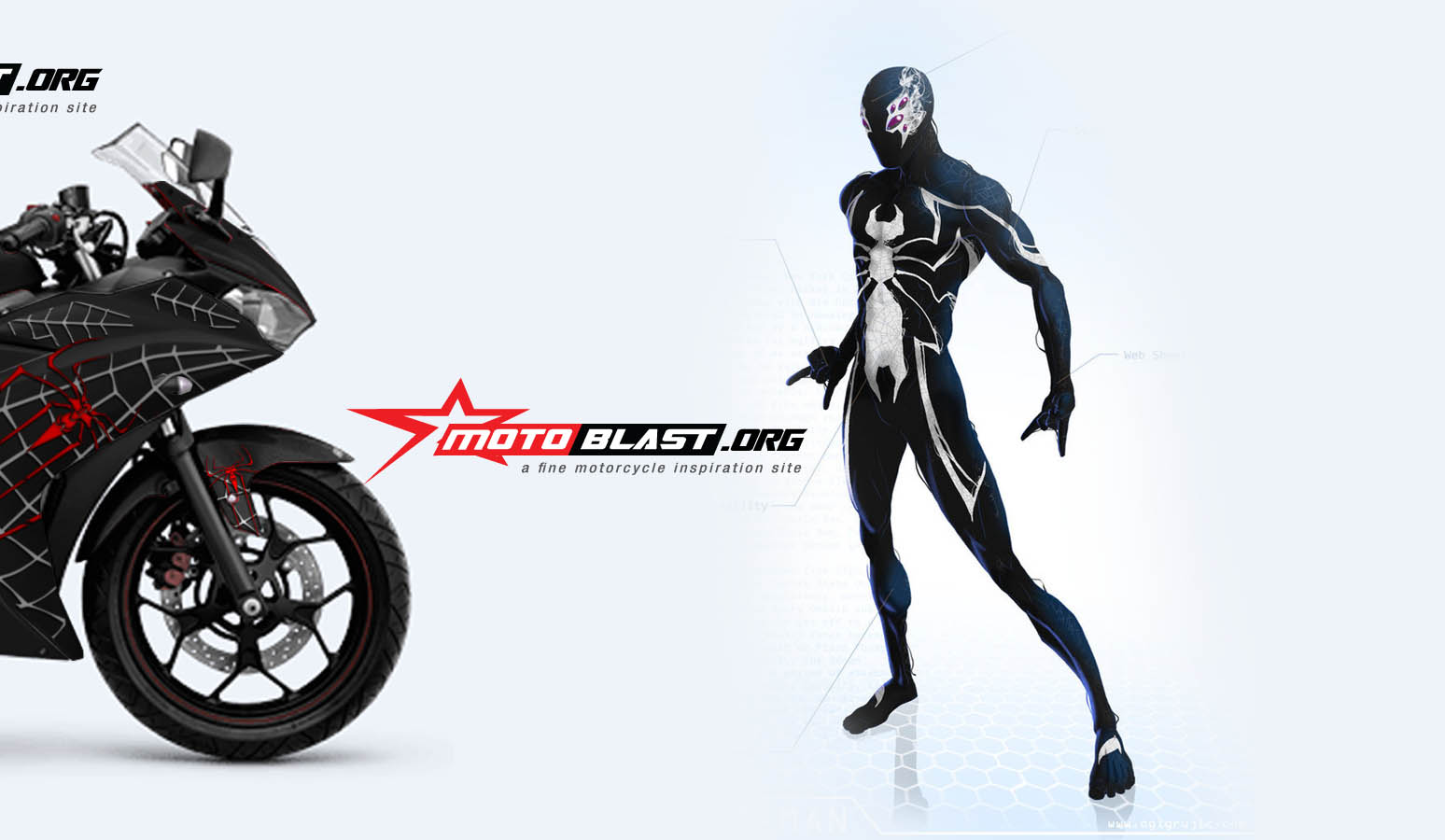YAMAHAR25-BLACK SPIDERMAN-motoblast2