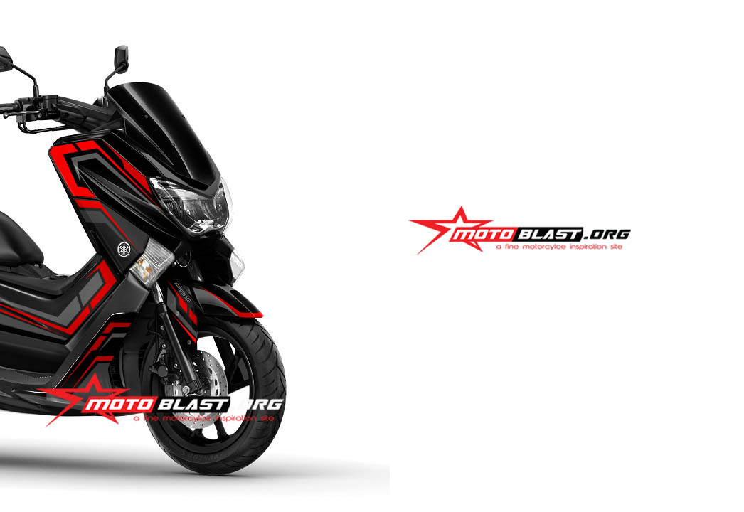 Grafis Inspirasi untuk Yamaha NMAX Black Edition Sangar 