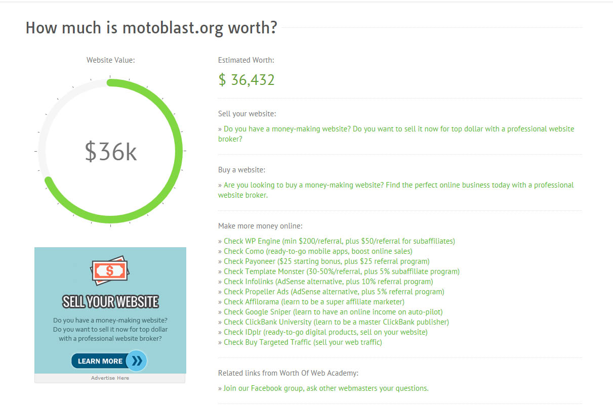 worthofwebsite motoblast
