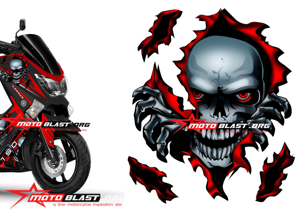 Grafis Inspirasi Yamaha NMAX Black - HORROR gan!  MOTOBLAST