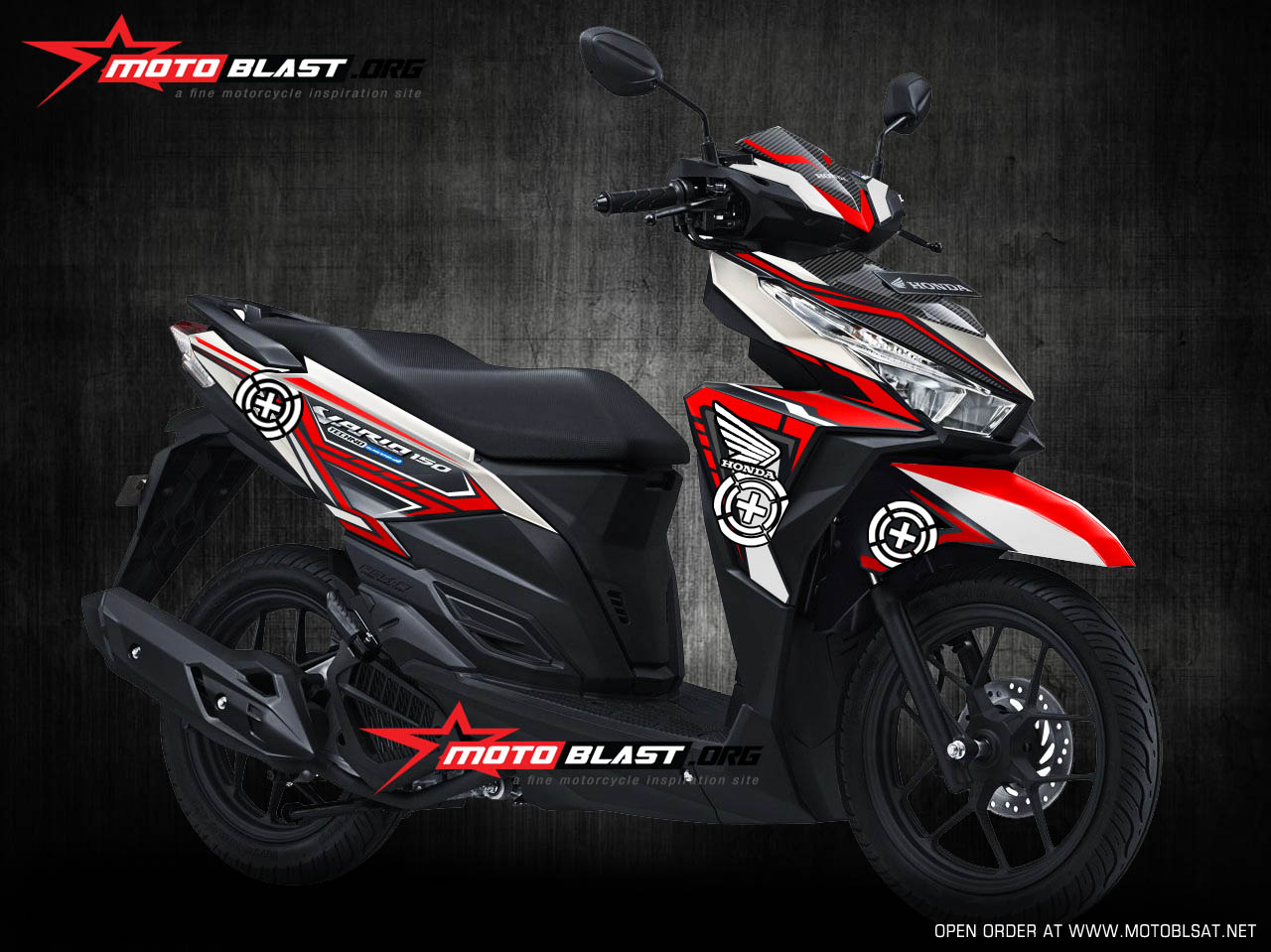 Modifikasi Honda Vario 150Esp Black Thunder Speedmaster MOTOBLAST