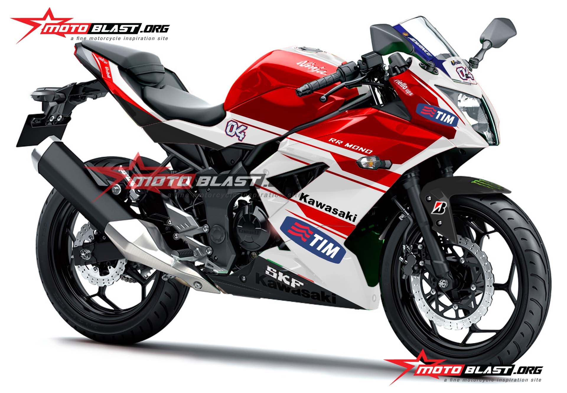 Kawasaki Ninja RR Mono Livery Ducati Desmosedici Motogp MOTOBLAST