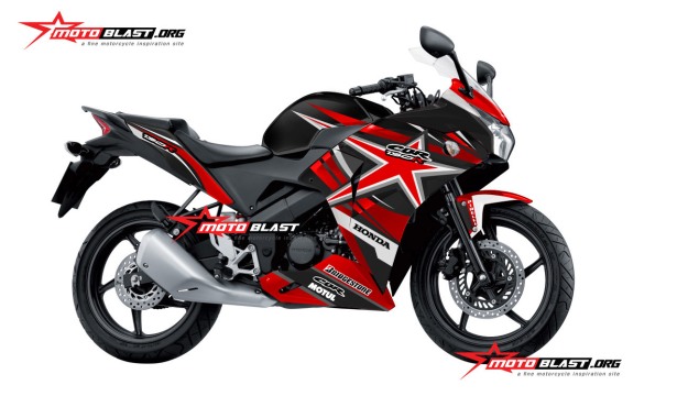Modifikasi Honda CBR150R Thailand Black Red Star  MOTOBLAST